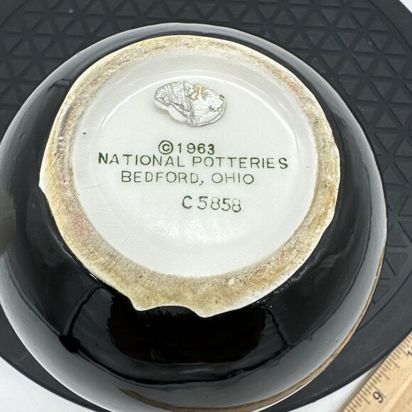 Vintage National Potteries Bowling Ball Coffee Mug Cup Ceramic Pins Ball 1963 - Picture 4 of 7